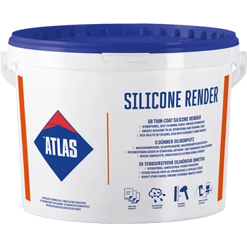 Atlas Silicone Render White 25kg
