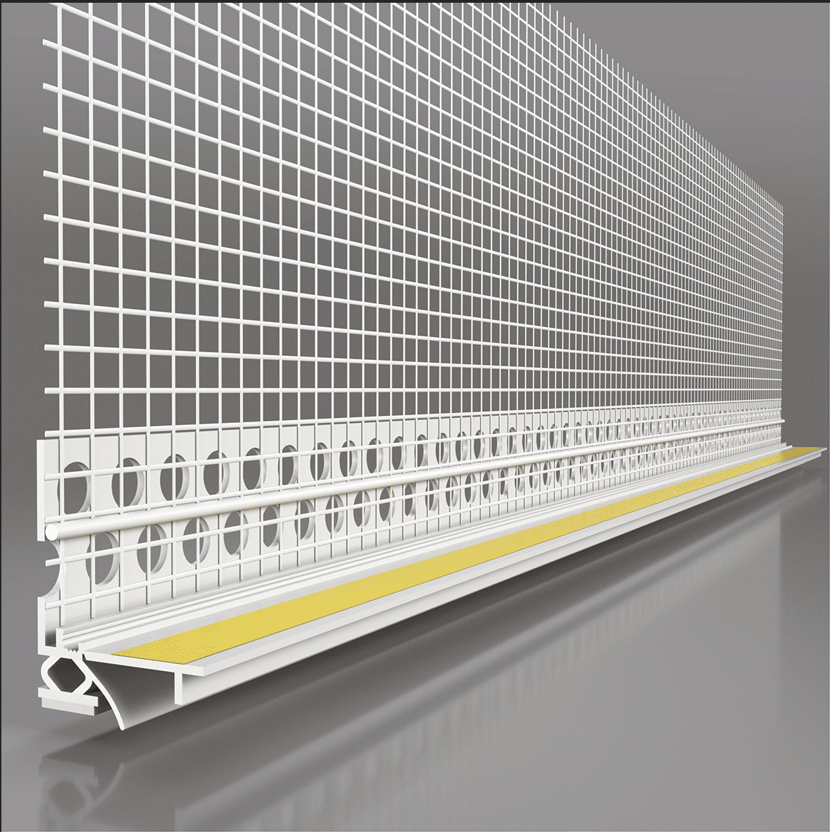 Window Mesh Protector APU White Mesh Window Protection Bead 2.5m – North Essex Render Supplies