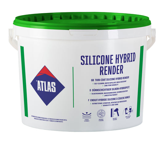 Atlas Silicone Hybrid Render White 25kg